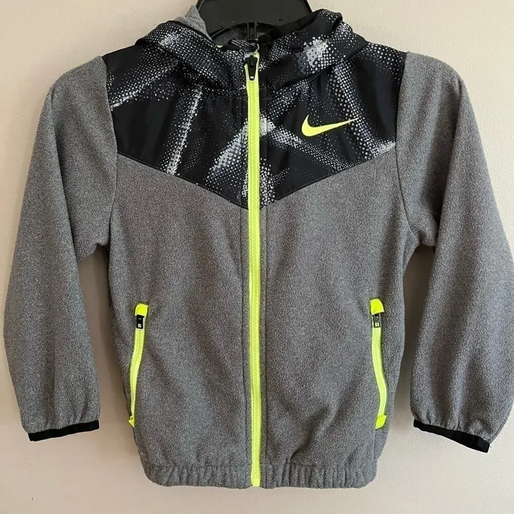 NIKE BOYS FULL ZIP HOODED JACKET SIZE SIZE 6